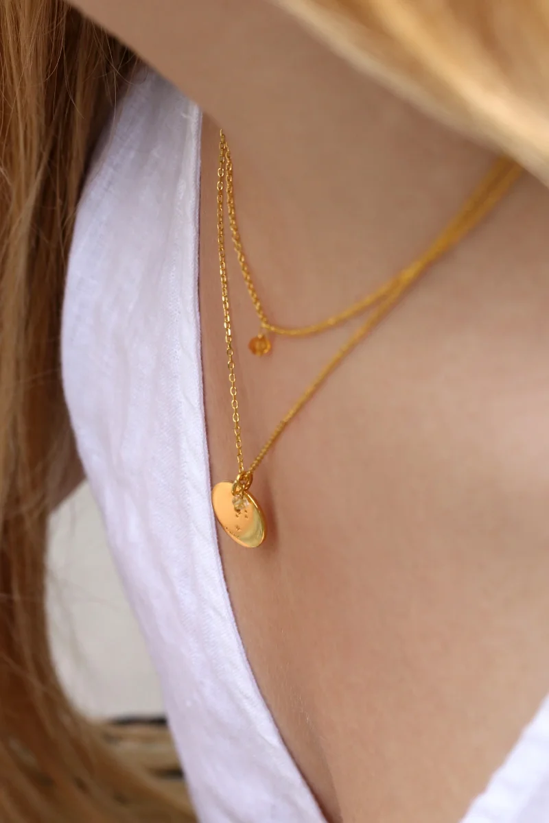 November Birthstone - Kette Citrin – Bild 5