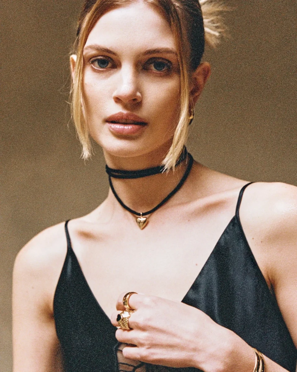 Amore Velvet Cord Necklace – Bild 8