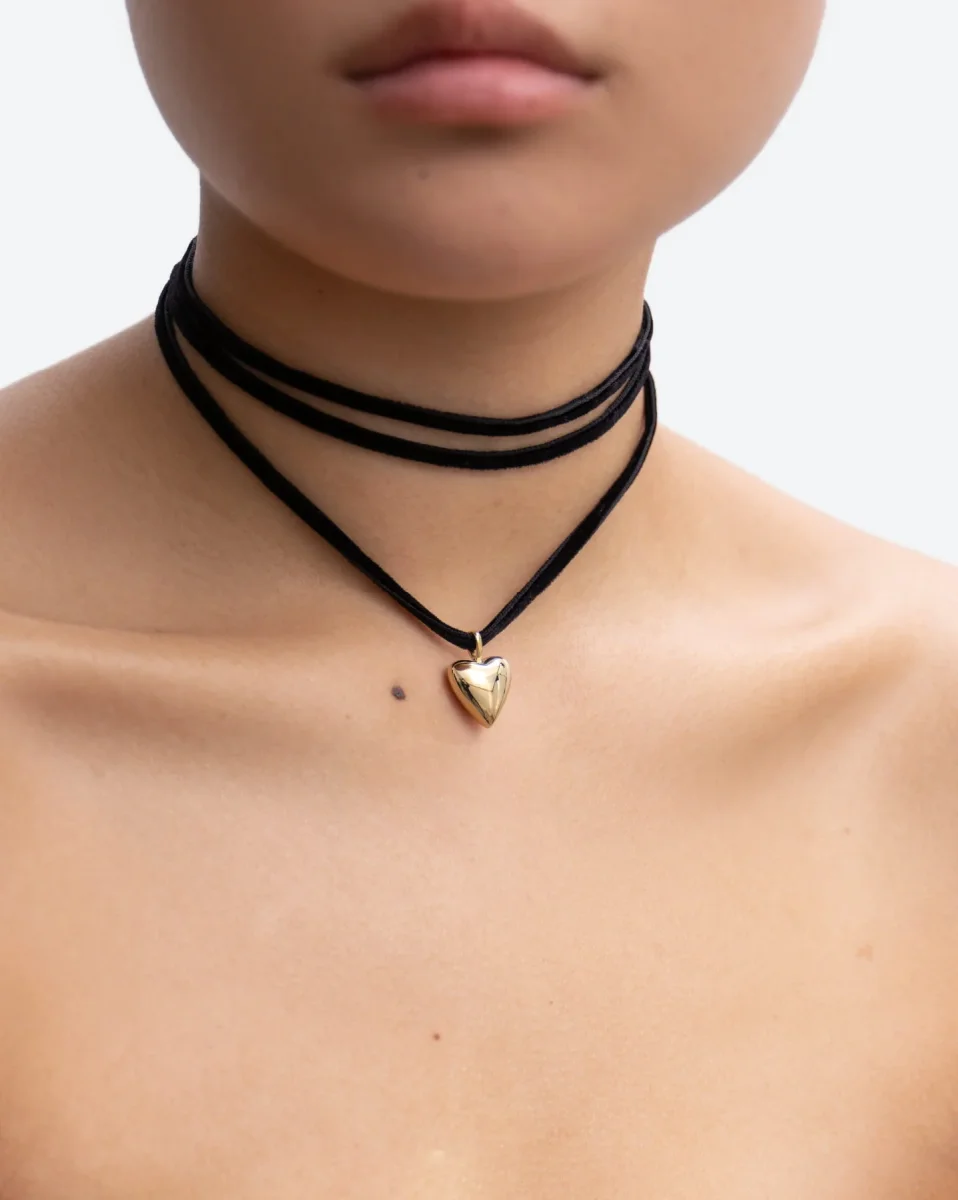 Amore Velvet Cord Necklace – Bild 5
